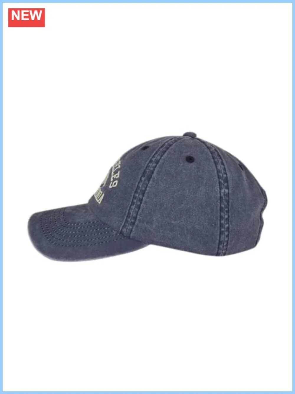 Embroidered Bear Baseball Cap, 100% Cotton Adjustable Dad Hat